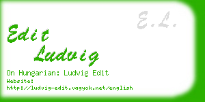 edit ludvig business card